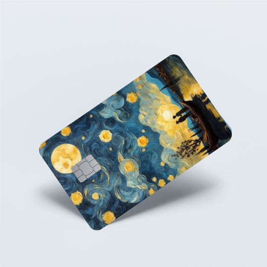 Kredi-Kartı-Sticker-Van-Gogh-Teknedeki-Çift-1